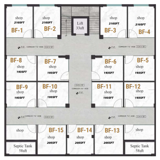 Urban Heights Basement Floor Plan Commercial Spaces