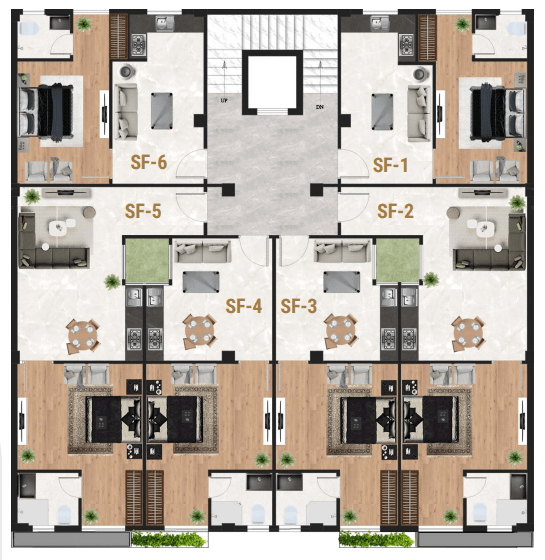 Urban Heights second floor plan