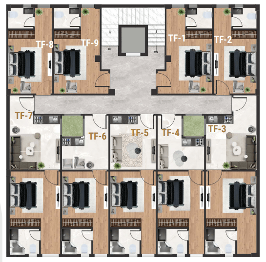 Urban Heights third floor plan